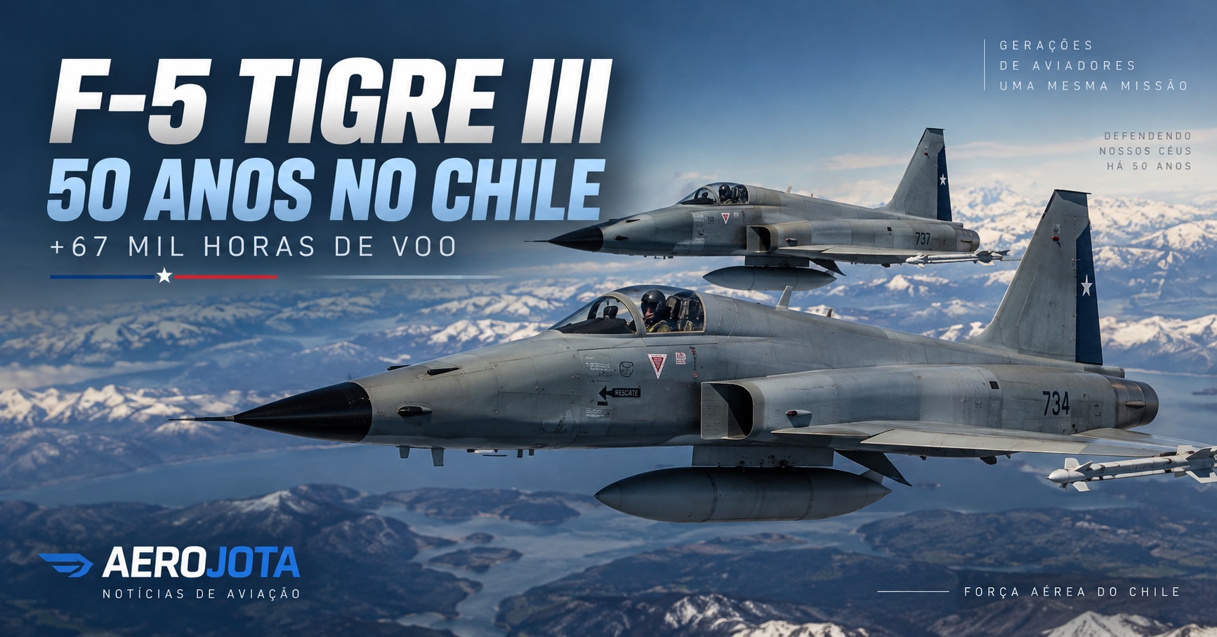 F-5 completa 50 anos no Chile