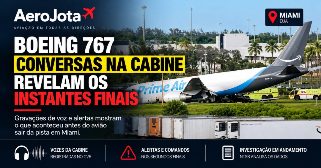 Gravação da cabine do Boeing 767 em Miami revela momentos finais 1