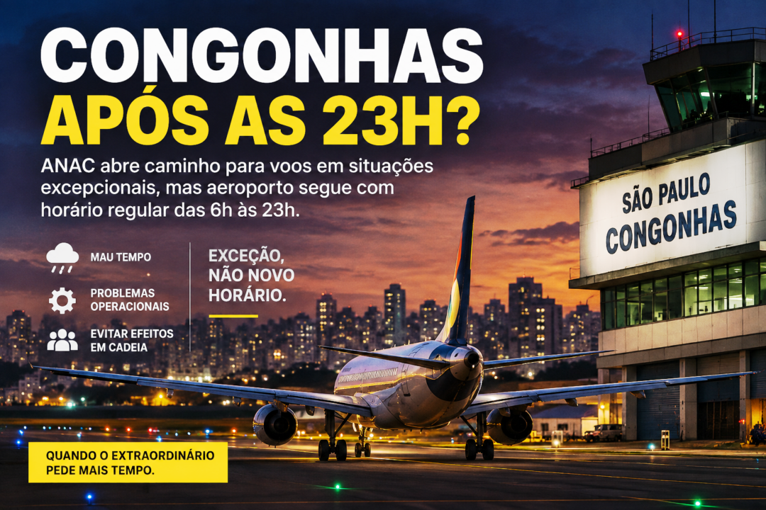 Voos em Congonhas após as 23h em situações excepcionais 2.