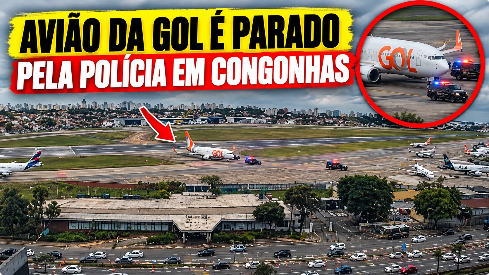 Aviao-da-GOL-parado-pela-policia-em-Congonhas