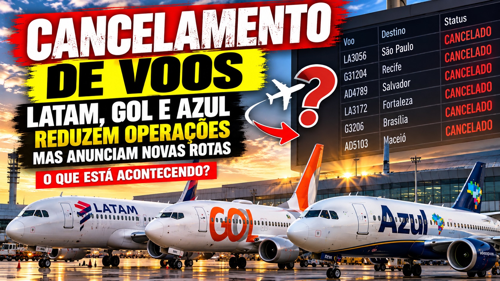 Cancelamento-de-voos-LATAM-GOL-e-AZUL