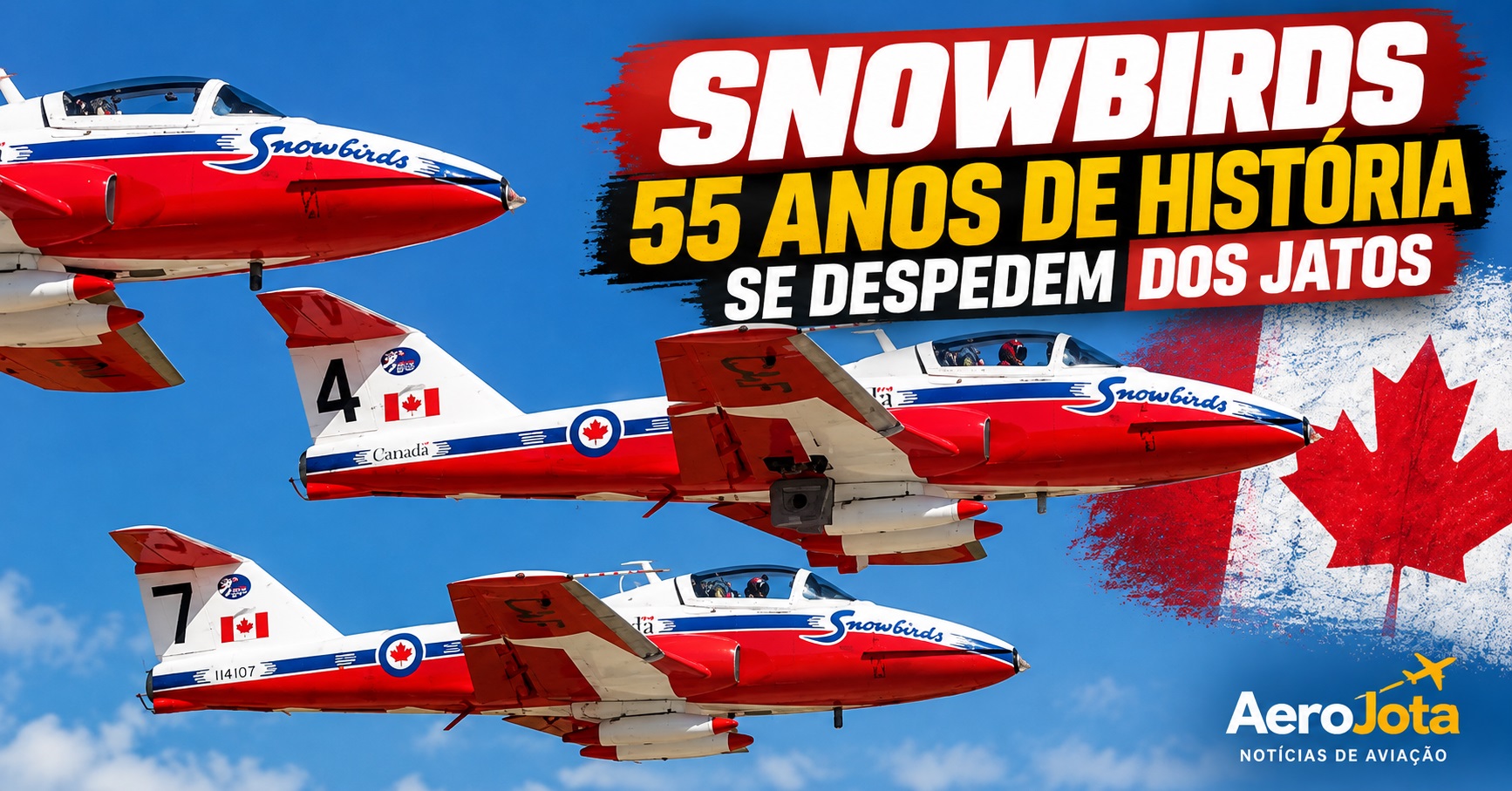 Esquadrilha-do-Canada-com-jatos-Snowbirds-em-formacao