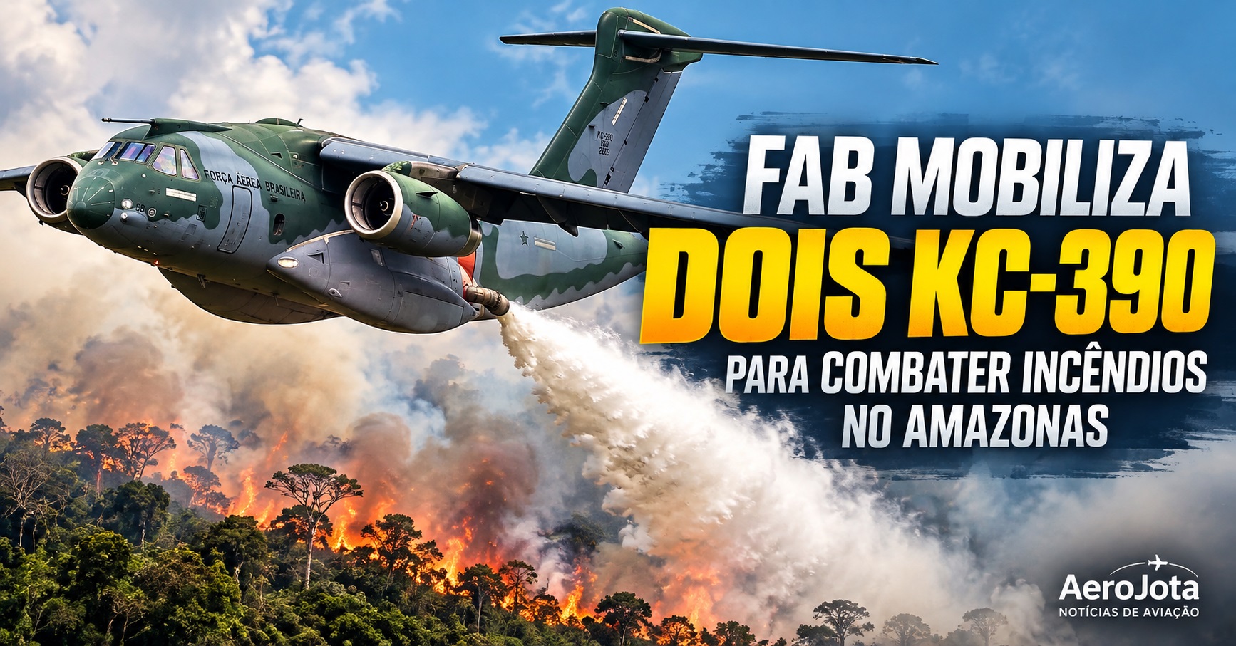 KC-390-combate-incendios-no-Amazonas-com-apoio-da-FAB